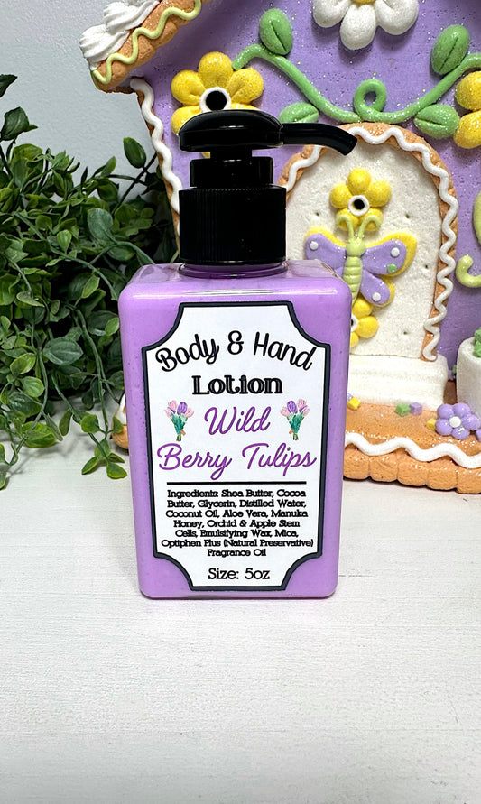 Wild Berry Tulips Hand & Body Lotion