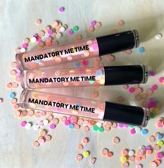 Adorable Glazed Donut Mandatory Me Time Lip Gloss