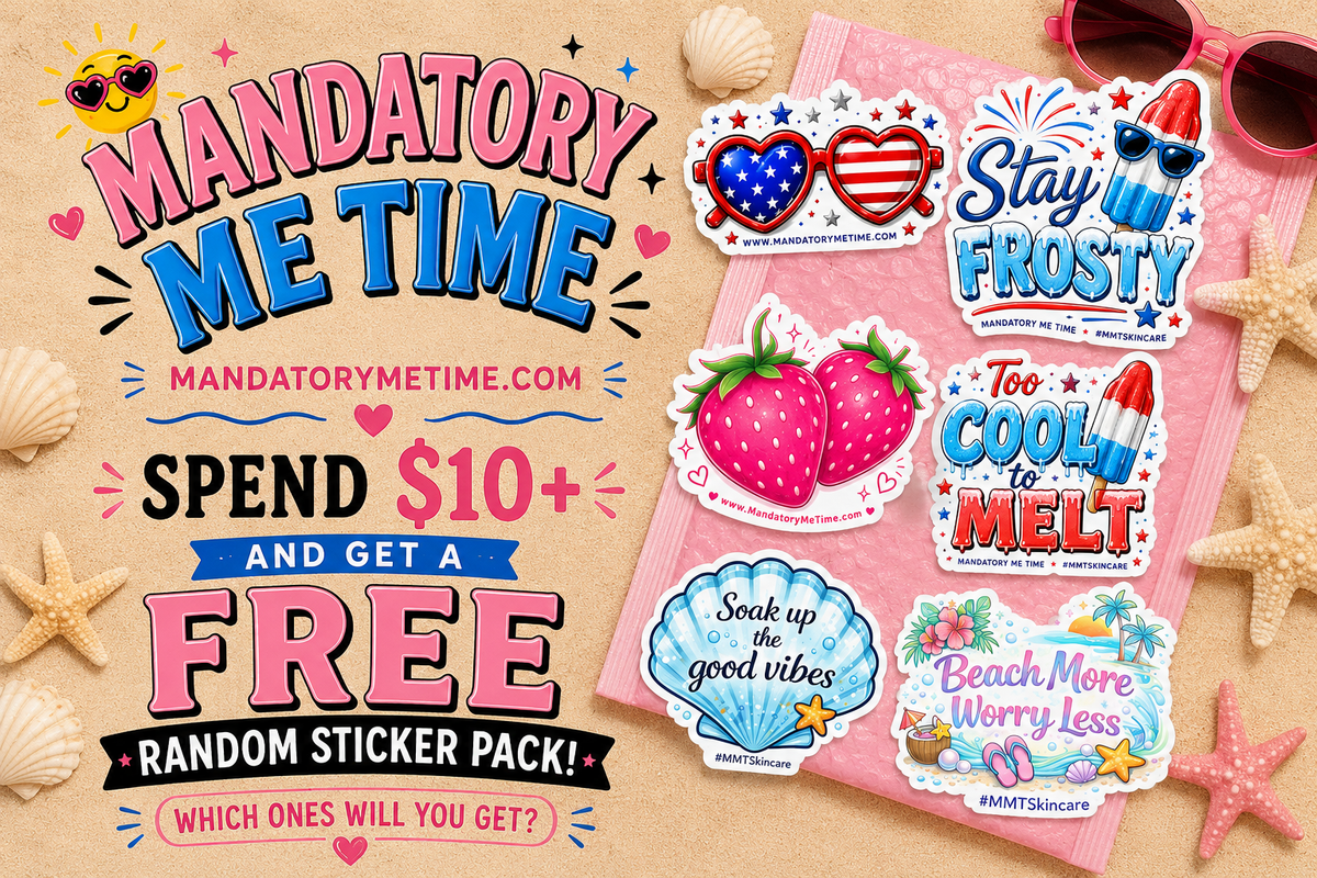 Mandatory Me Time free sticker pack