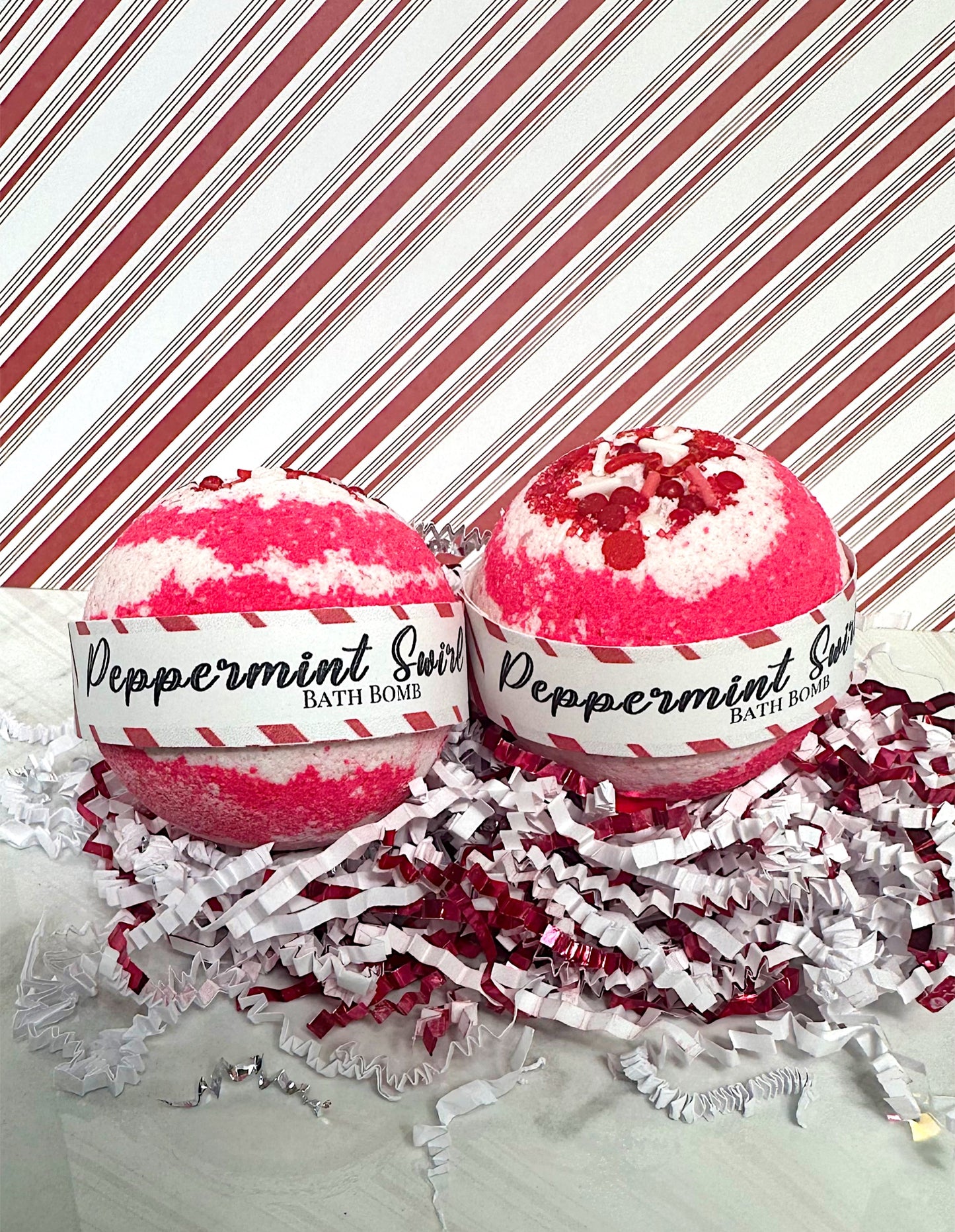 Peppermint Swirl Bath Bomb