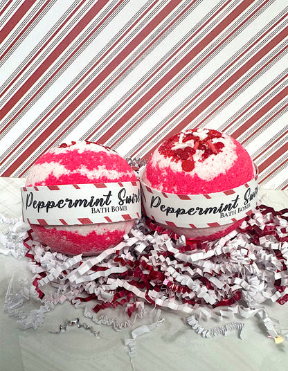 Peppermint Swirl Bath Bomb
