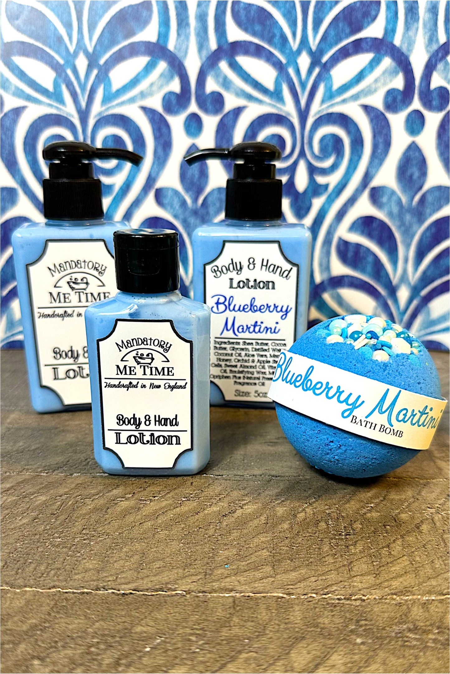 Blueberry Martini moisturizing Lotion and matching Bath Bomb 